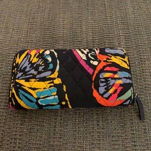 Vera Bradley Flutter Butterfly Large Wallet